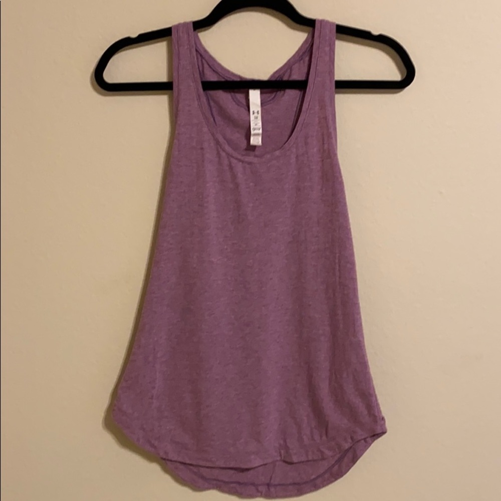 Lilac UnderArmor Racerback Athletic Tank S EUC